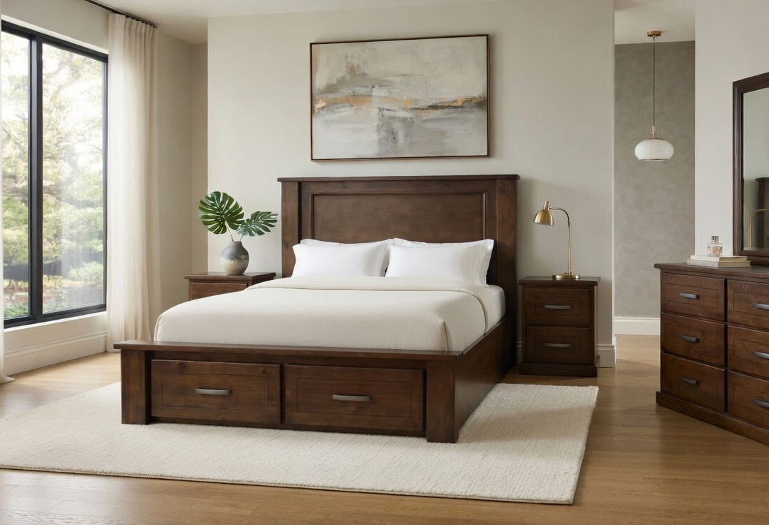 Classico Panel Queen Bed with Drawers