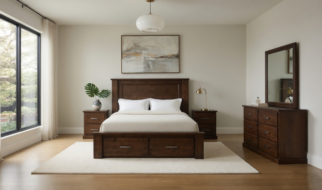 Classico Panel King Bed with Drawers