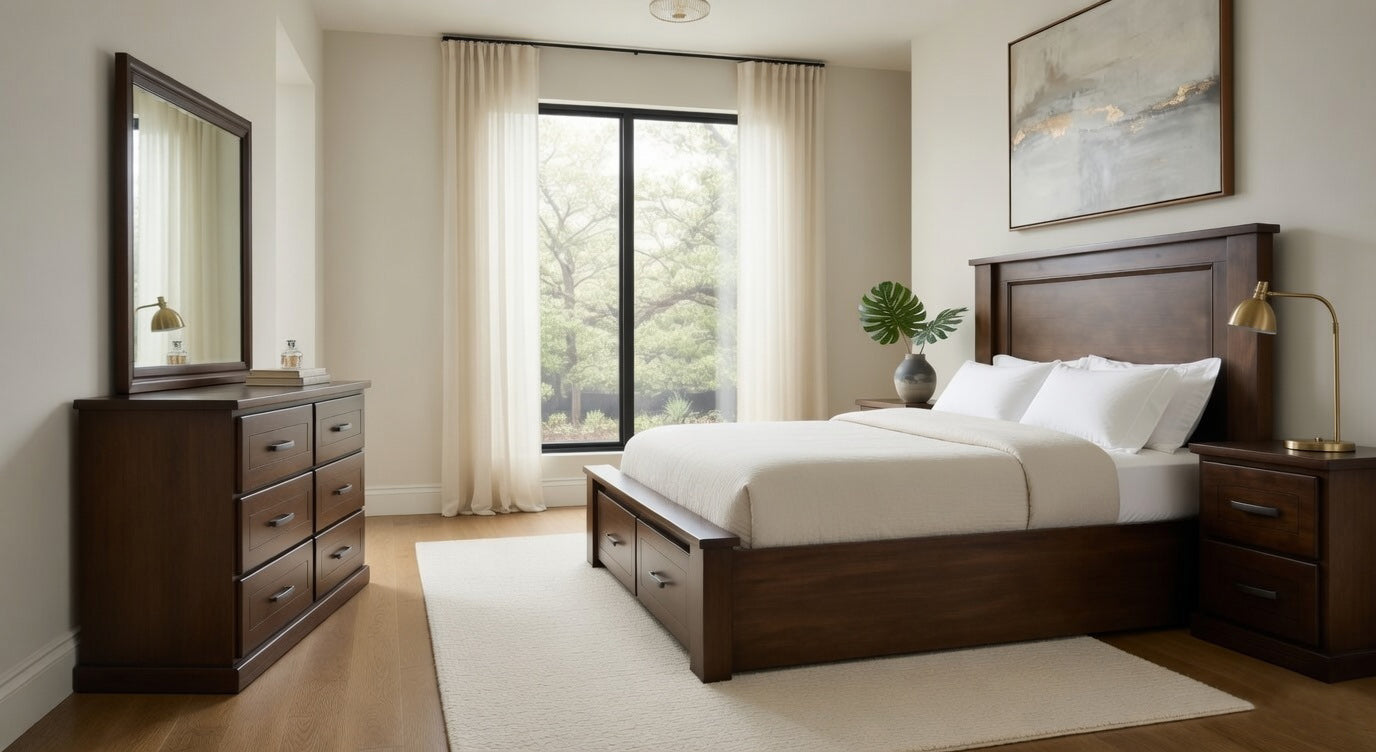 Classico Panel King Bed with Drawers