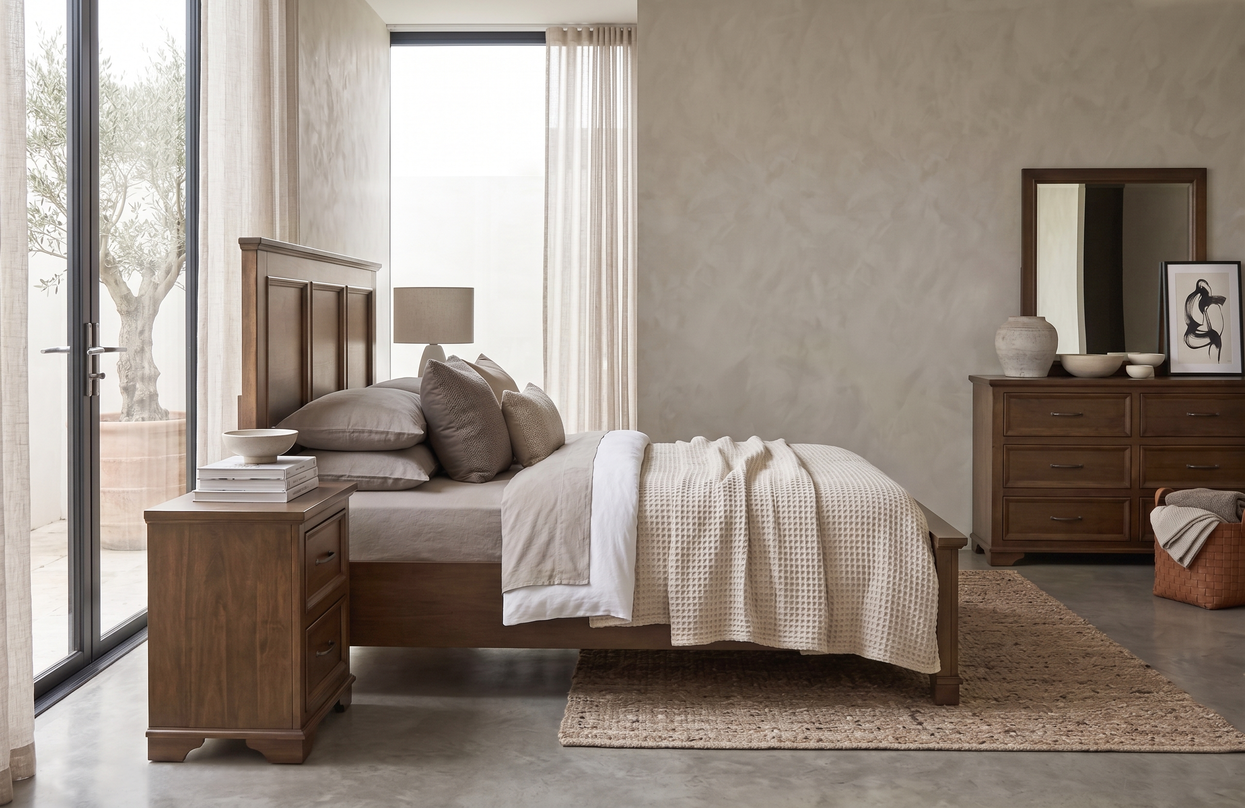 Isadora King Bed with Drawers