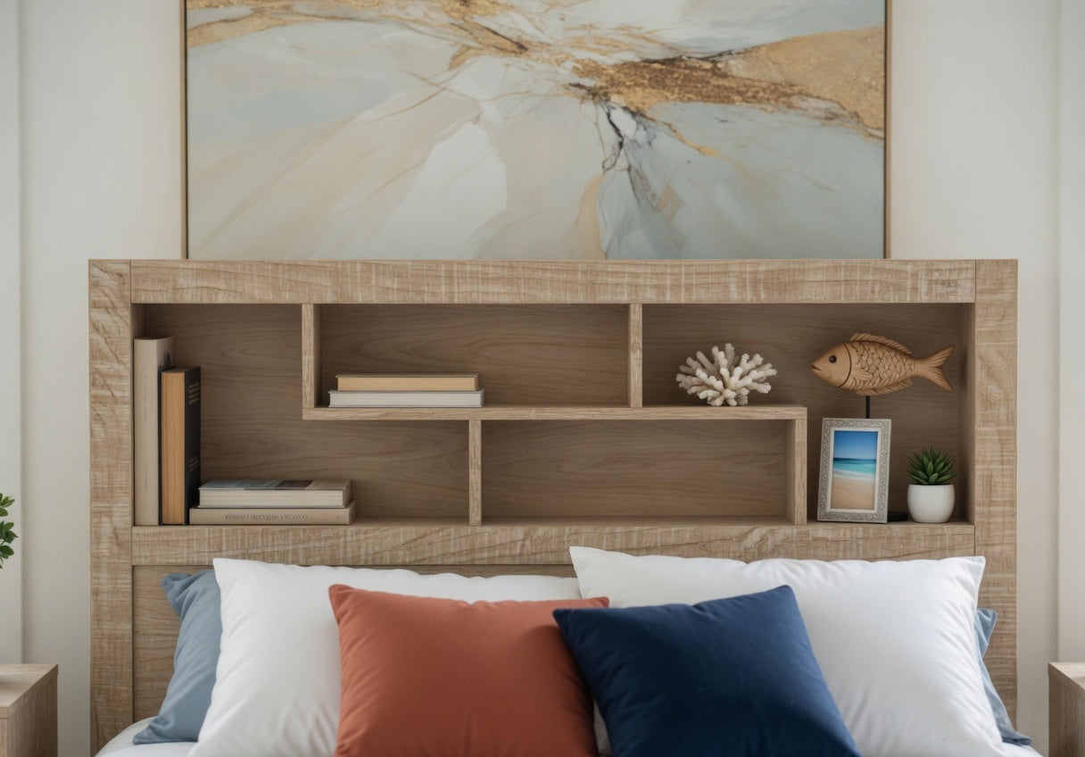 Lucas King Single Bed with Bookcase Headboard